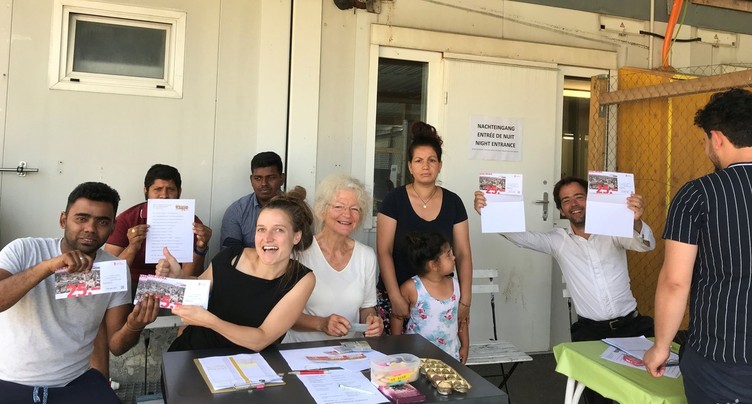 Solidarité au centre d'asile de Boujean