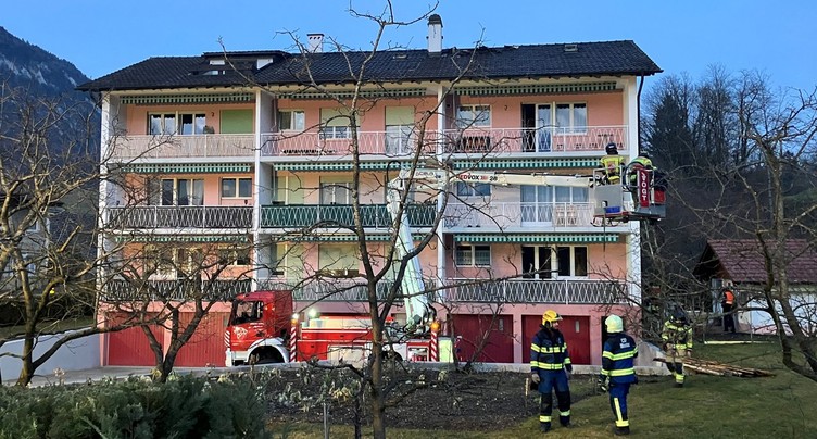 Un incendie à Eschert