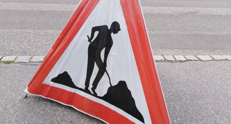 Travaux à la rue de la Brasserie à Delémont