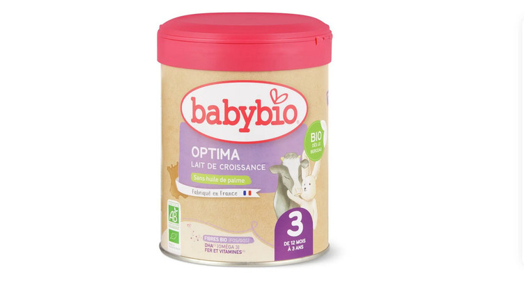 Rappel de lait infantile Babybio Optima chez Migros