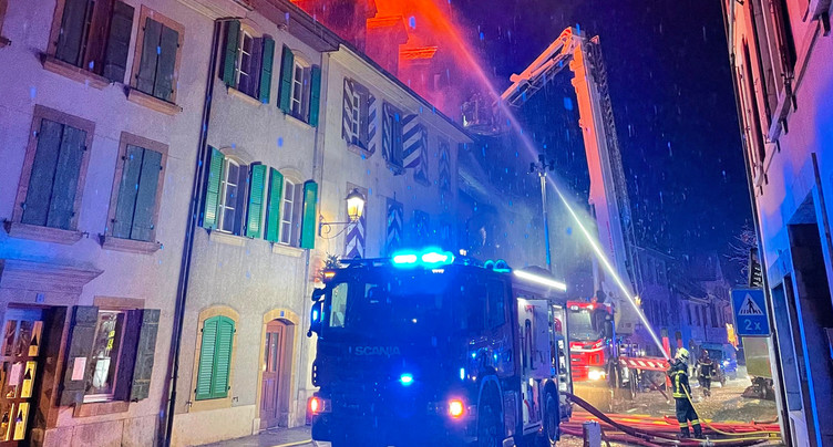 Important incendie à Cressier