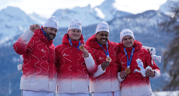 Médaille suisse en bob à quatre
