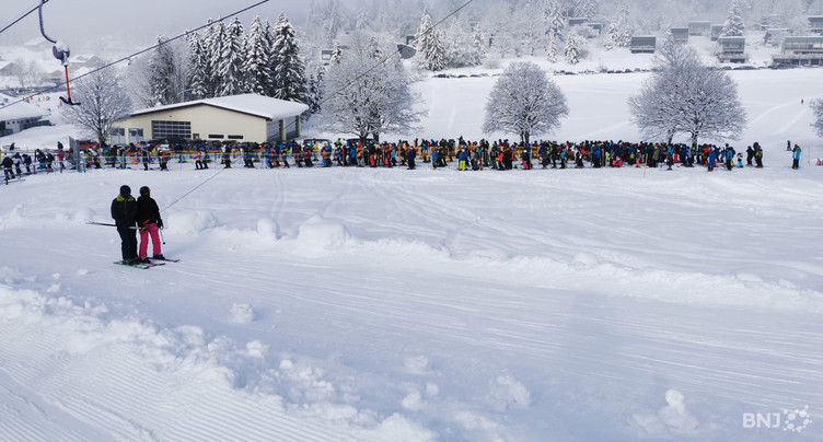 Affluence sur les pistes