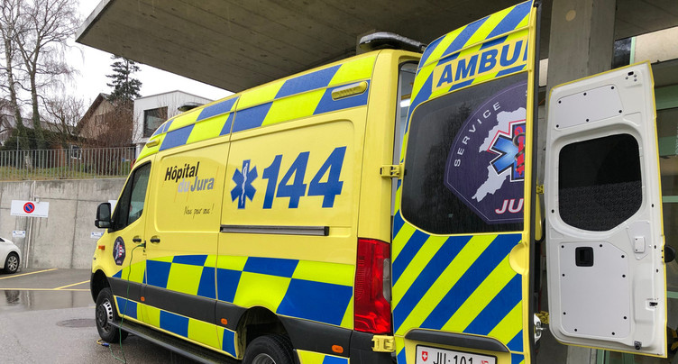 Un accident de la circulation peu avant St-Brais