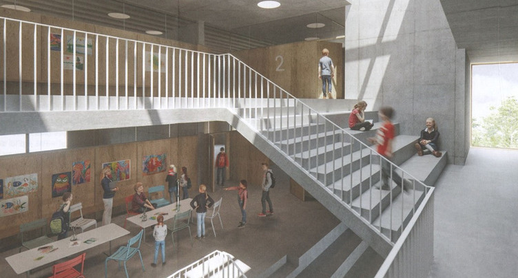 Feu vert citoyen à un nouveau complexe scolaire à Courrendlin