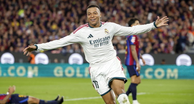 Espagne: le Clasico pour le Real Madrid grâce à Mbappé