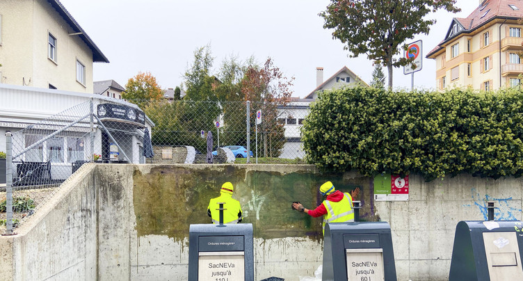 La Chaux-de-Fonds subventionne l'effacement des tags