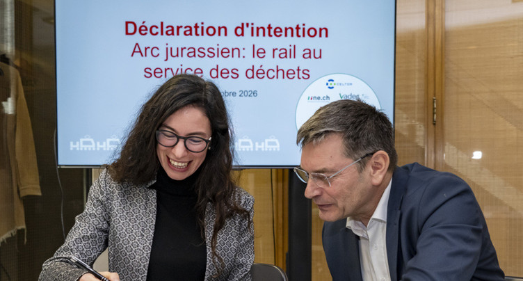 Arc jurassien: transport ferroviaire des déchets développé