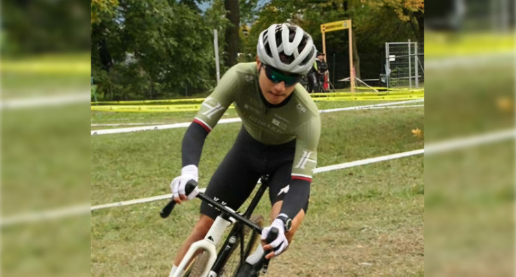 Charles Kallin aux Européens de cyclo-cross