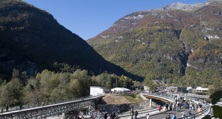TI: un nouveau pont sur la Maggia deux ans après les intempéries