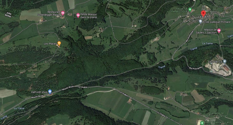 Fermeture de la route entre Le Fuet et Tramelan