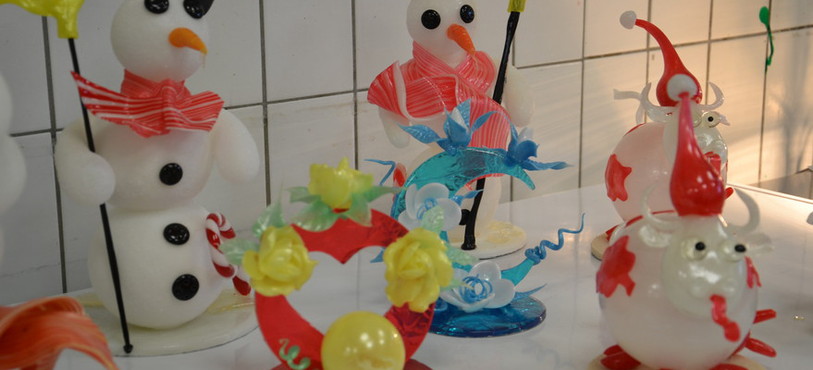   Les cuisiniers des Charmettes se sont lancés dans des confections en sucre pour accueillir l'hiver.