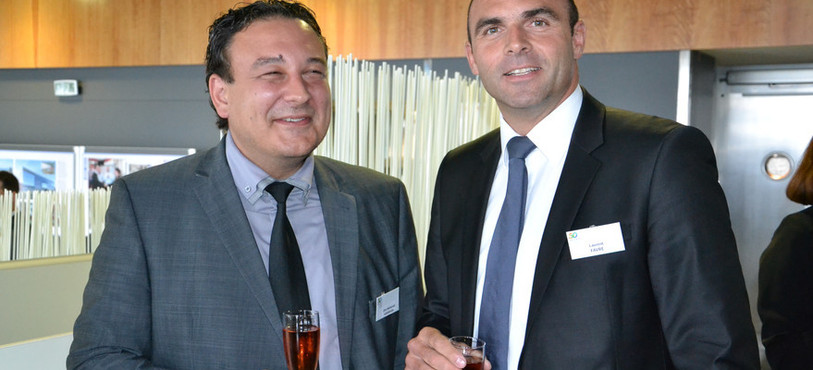 Jean-Nath Karakash, conseiller d'Etat neuchâtelois, et Laurent Favre, conseiller national neuchâtelois.