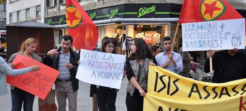 Manifestation des Kurdes du Jura à Delémont