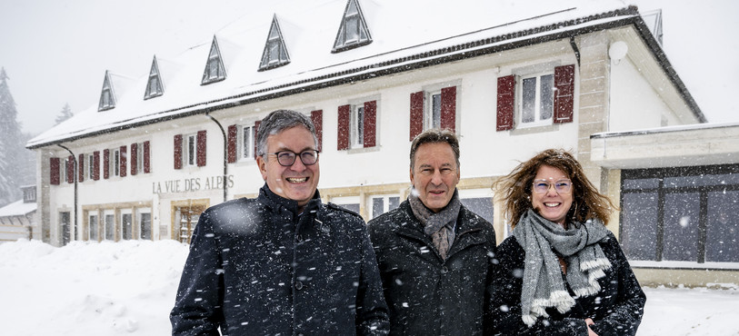Hôtel de la Vue-des-Alpes. (Photo : Keystone/Jean-Christophe Bott)