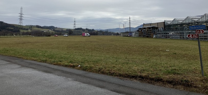 Le futur site de la Migros à Bassecourt.