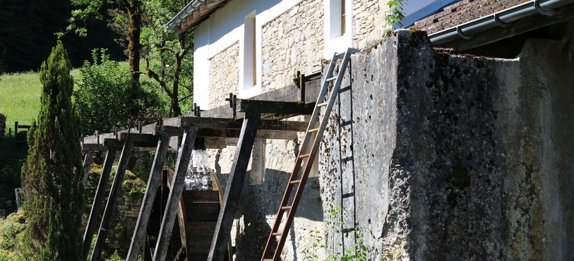 La roue du moulin de Soubey