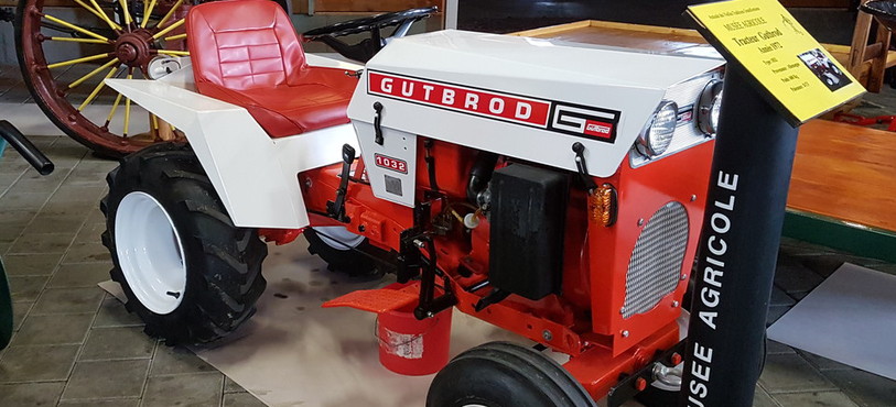 Musée agricole Grandfontaine, tracteur jardin Gutbrod