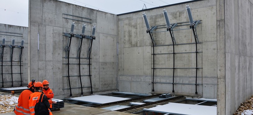 Le futur emplacement du nouveau transformateur