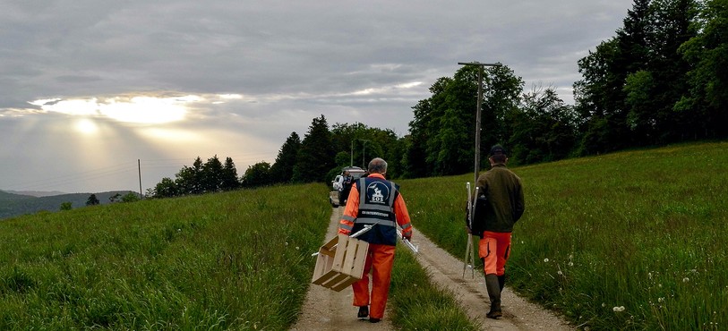 Les membres de l'association SOS Sauvons les Faons