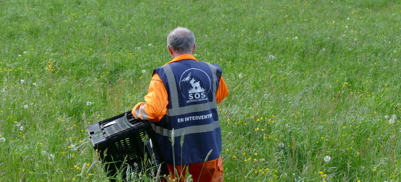 Rémy Membrez, bénévole de l'association SOS Sauvons les Faons