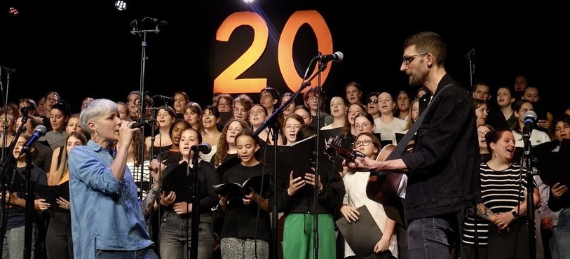 Répétition générale du concert du 20ᵉ anniversaire du Chœur du Collège de Delémont