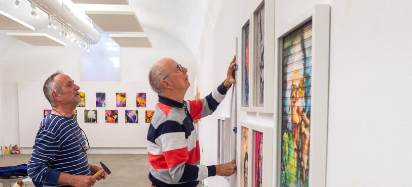 Jean-Jacque Wermeille et Michel Cattin en accrochage