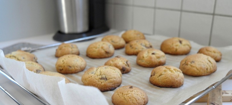 Les cookies sortis du four et prêts à être dégustés !