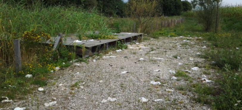 Excréments laissés par les gens du voyage à Courroux
