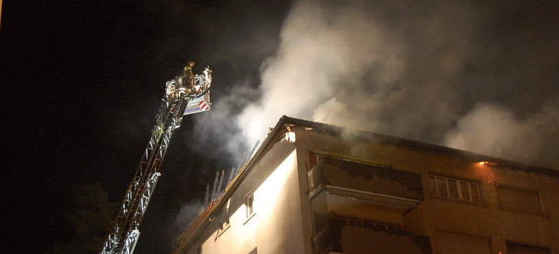 Incendie Neuchâtel, rue de Belleroche 