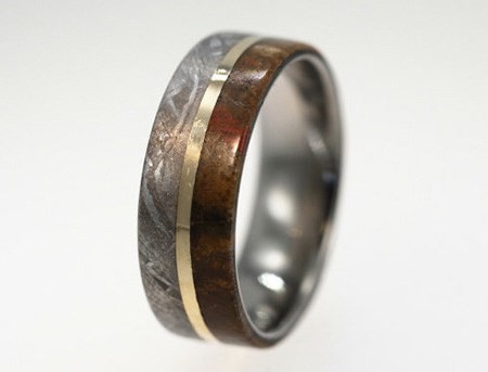 bague or os meteorite bague or os meteorite